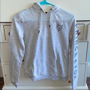 Grey Prince & Fox Hoodie